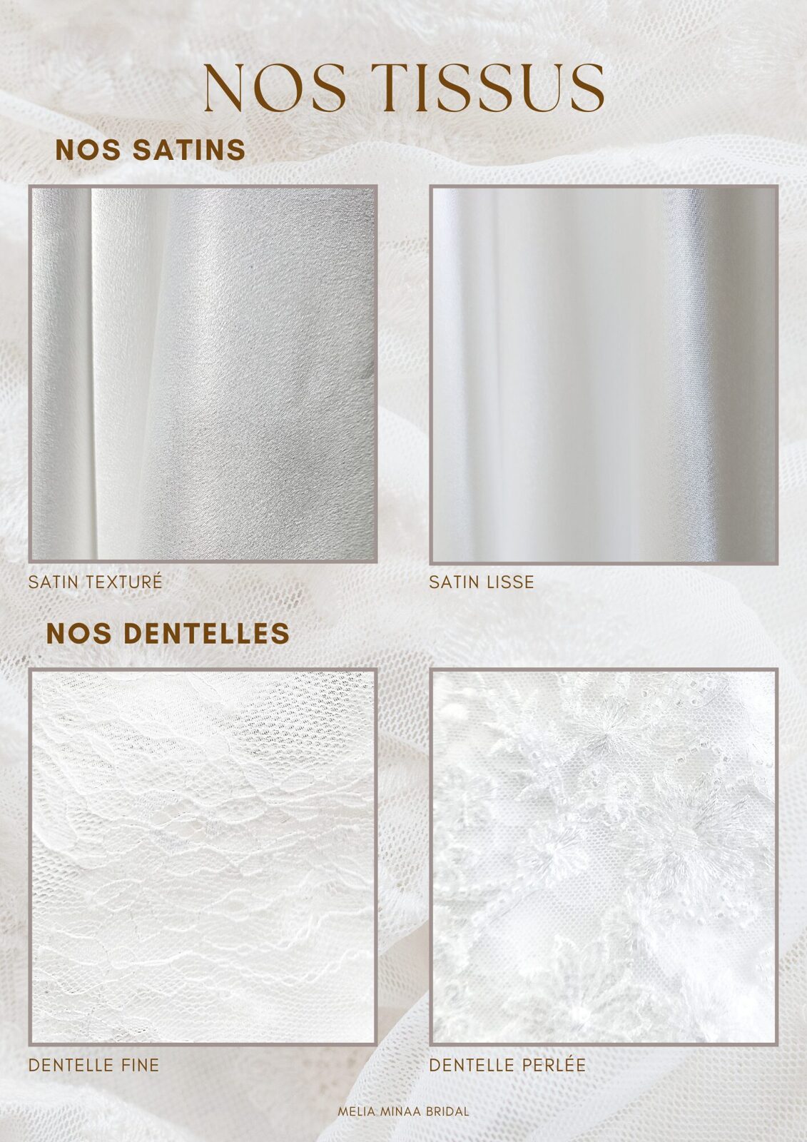 Satin/dentelle bridal